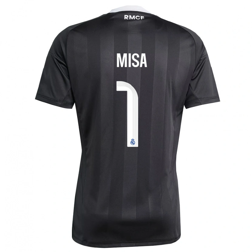 Danxen Mulher Misa Rodríguez #1 Preto Branco Camisola Guarda-Redes 2025/26 Camisa