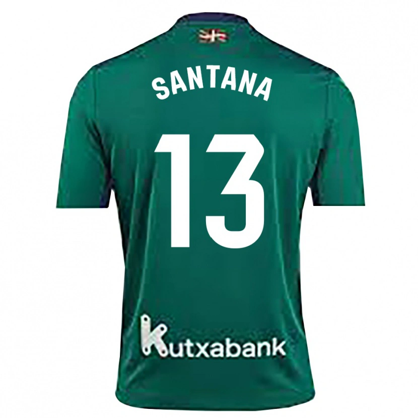 Danxen Mulher Olatz Santana #13 Azul Marinho Verde Camisola Guarda-Redes 2025/26 Camisa