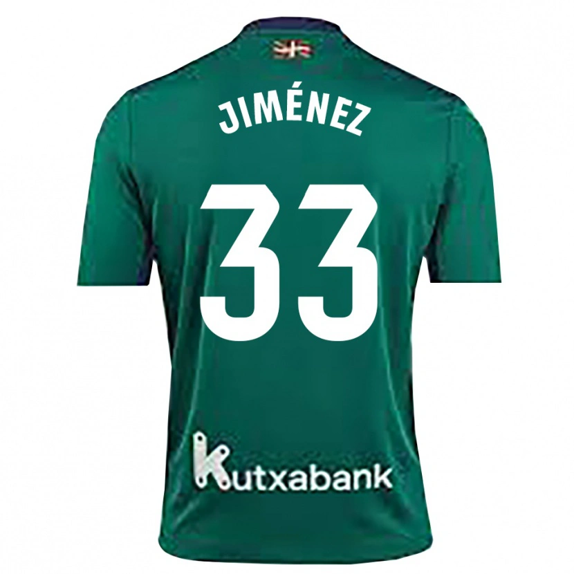 Danxen Mulher Javier Jiménez #33 Azul Marinho Verde Camisola Guarda-Redes 2025/26 Camisa