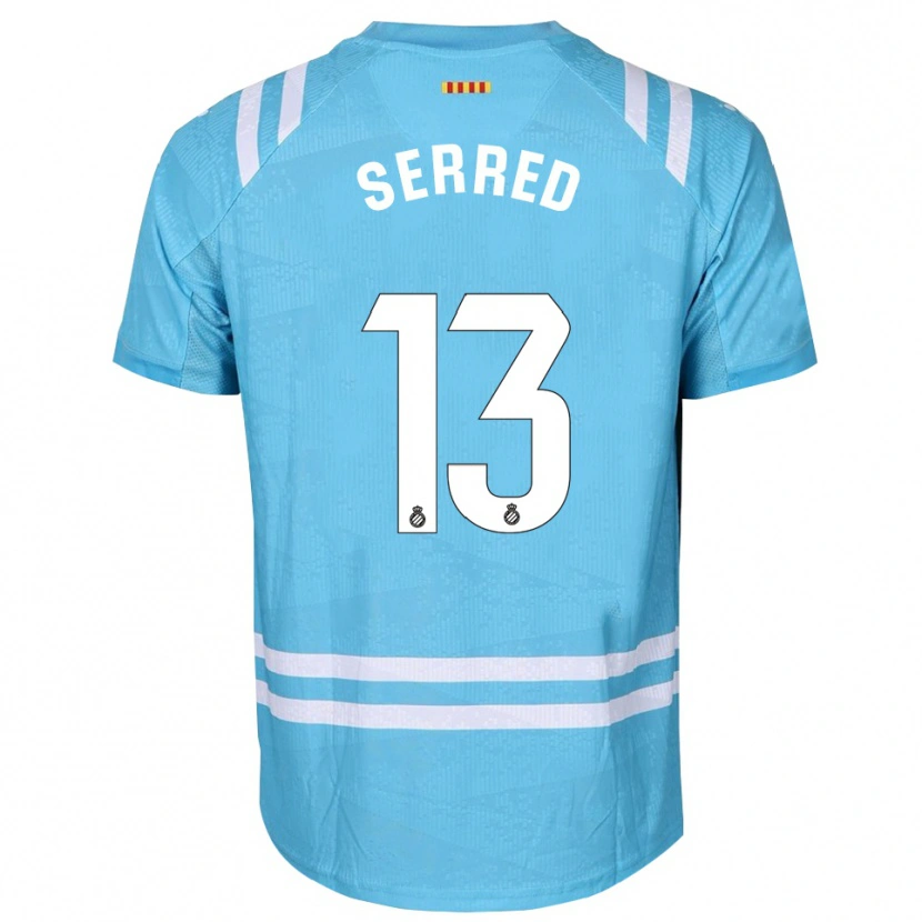 Danxen Mulher Llorenç Serred #13 Azul Claro Branco Camisola Guarda-Redes 2025/26 Camisa