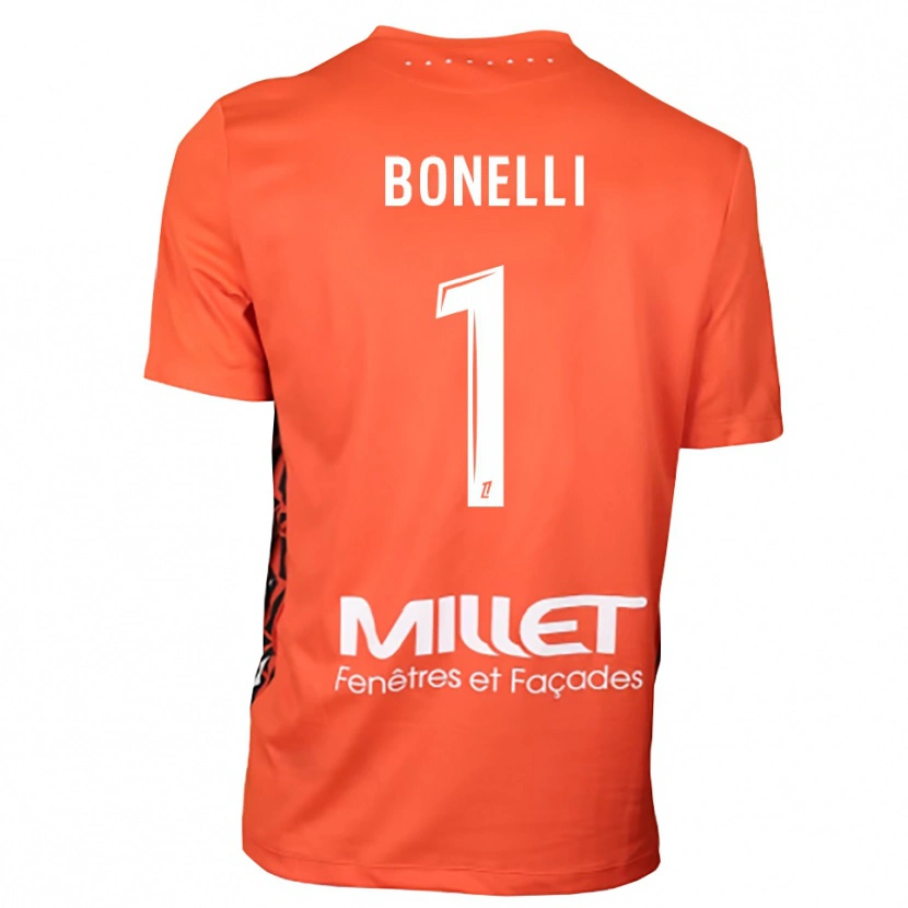 Danxen Mulher Lucas Bonelli #1 Laranja Branco Camisola Guarda-Redes 2025/26 Camisa