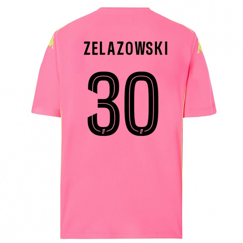 Danxen Mulher Bartosz Zelazowski #30 Rosa Choque Preto Camisola Guarda-Redes 2025/26 Camisa
