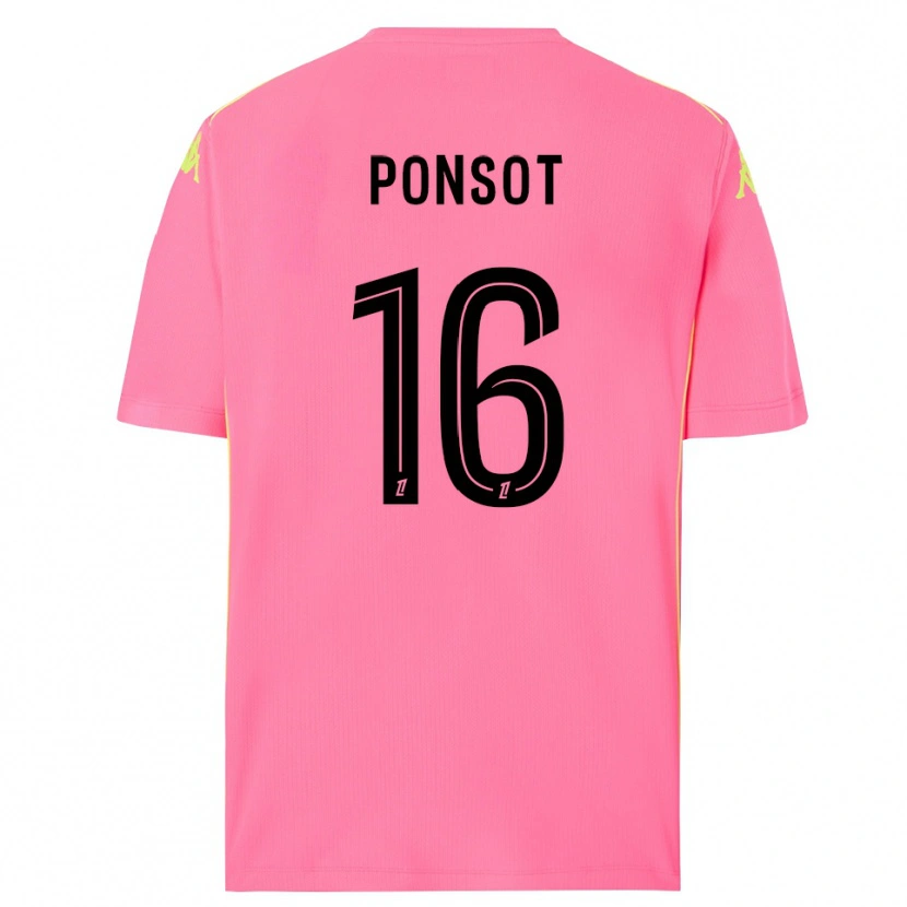 Danxen Mulher Martin Ponsot #16 Rosa Choque Preto Camisola Guarda-Redes 2025/26 Camisa