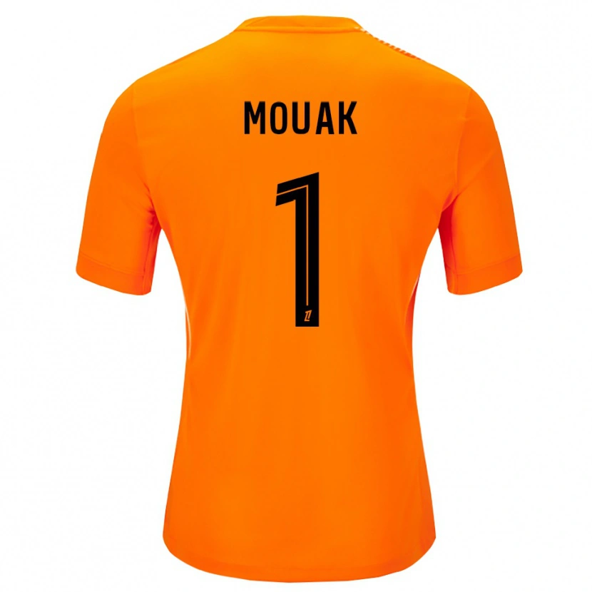 Danxen Mulher Adam Mouak #1 Laranja Preto Camisola Guarda-Redes 2025/26 Camisa