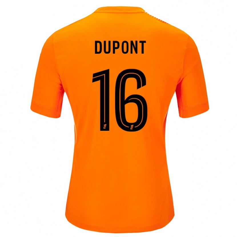 Danxen Mulher Raphaël Dupont #16 Laranja Preto Camisola Guarda-Redes 2025/26 Camisa