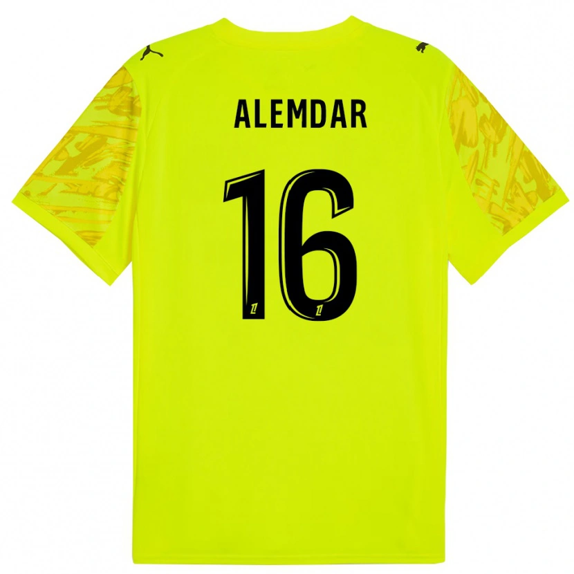 Danxen Mulher Doğan Alemdar #16 Verde Fluorescente Amarelo Camisola Guarda-Redes 2025/26 Camisa