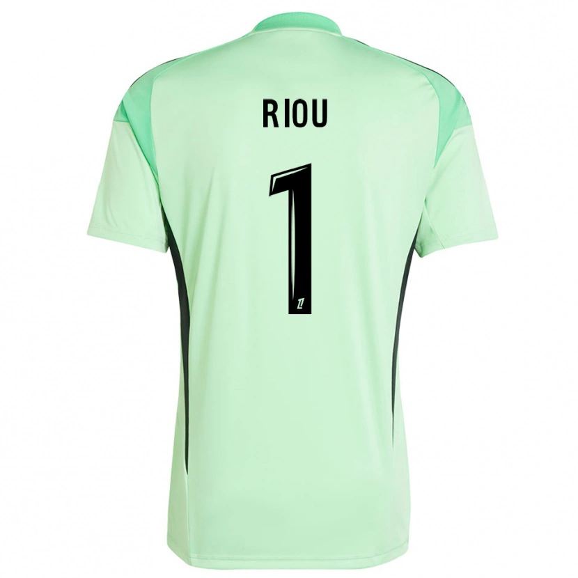Danxen Mulher Rémy Riou #1 Verde Claro Preto Camisola Guarda-Redes 2025/26 Camisa