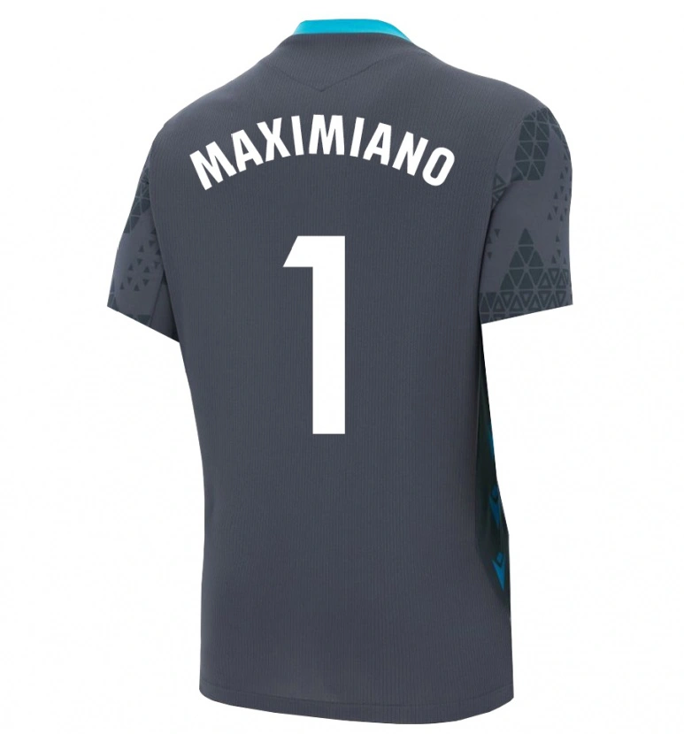 Danxen Mulher Luís Maximiano #1 Cinza Escuro Preto Camisola Guarda-Redes 2025/26 Camisa