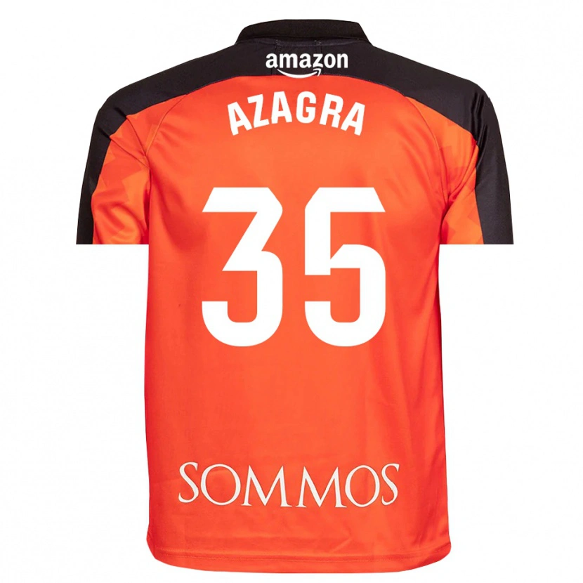 Danxen Mulher Nico Azagra #35 Laranja Preto Camisola Guarda-Redes 2025/26 Camisa