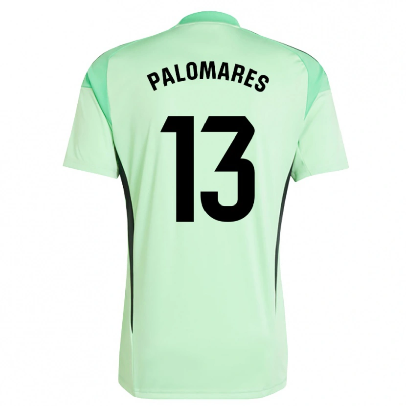 Danxen Mulher Juanpa Palomares #13 Verde Claro Preto Camisola Guarda-Redes 2025/26 Camisa
