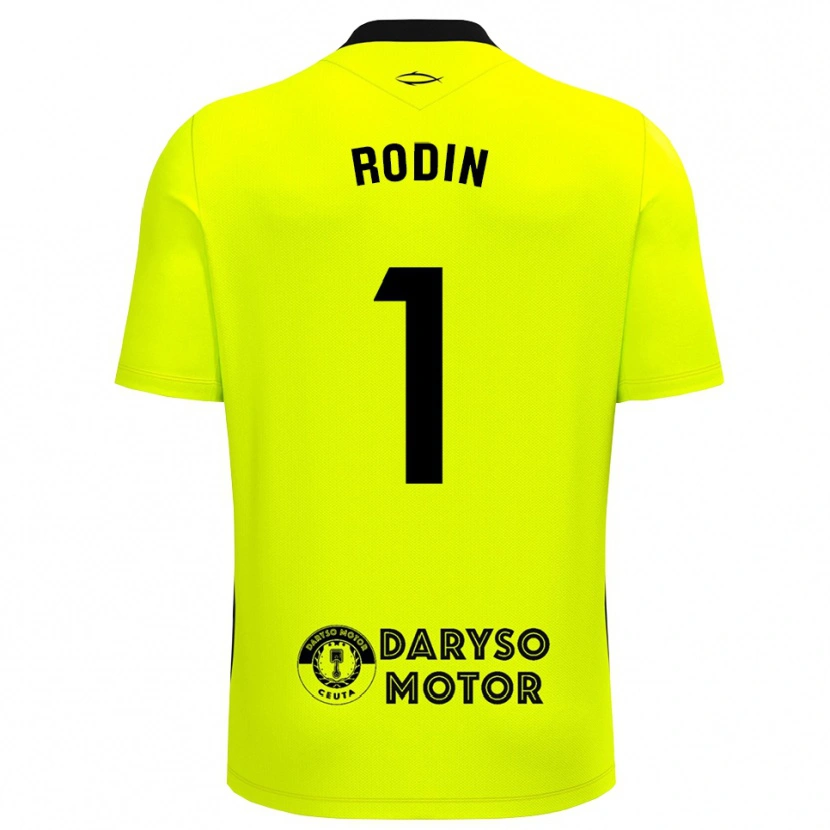Danxen Mulher Antonio Rodin #1 Verde Amarelo Preto Camisola Guarda-Redes 2025/26 Camisa