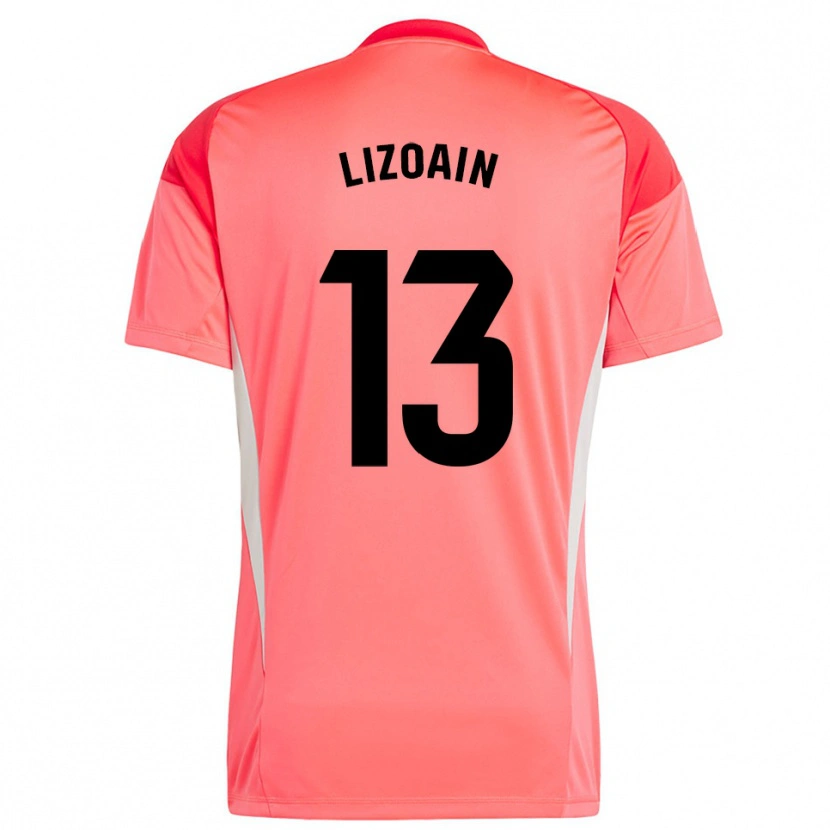 Danxen Mulher Raúl Lizoain #13 Laranja Vermelho Camisola Guarda-Redes 2025/26 Camisa