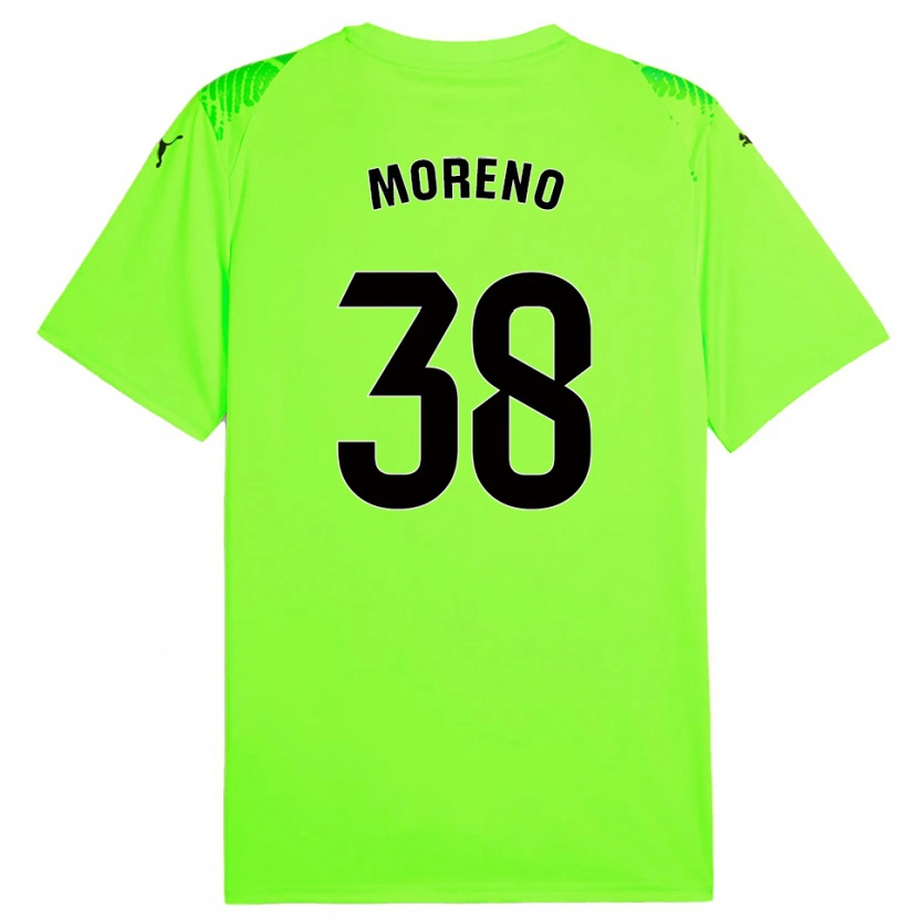 Danxen Mulher Gerard Moreno #38 Verde Grama Camisola Guarda-Redes 2025/26 Camisa