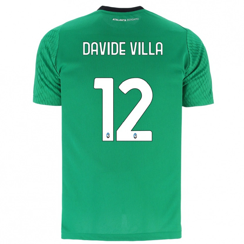 Danxen Mulher Matteo Davide Villa #12 Verde Esmeralda Camisola Guarda-Redes 2025/26 Camisa