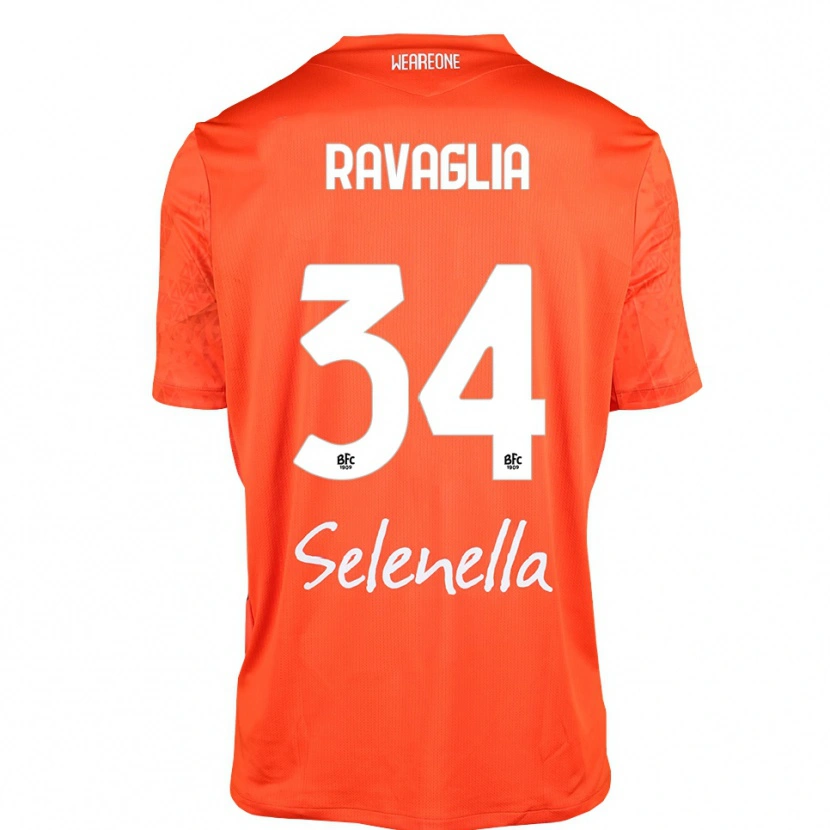 Danxen Mulher Federico Ravaglia #34 Laranja Preto Branco Camisola Guarda-Redes 2025/26 Camisa