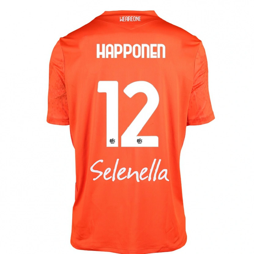 Danxen Mulher Ukko Happonen #12 Laranja Preto Branco Camisola Guarda-Redes 2025/26 Camisa