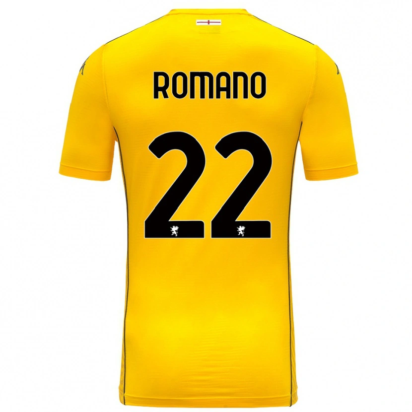 Danxen Mulher Andrew Romano #22 Amarelo Escuro Preto Camisola Guarda-Redes 2025/26 Camisa