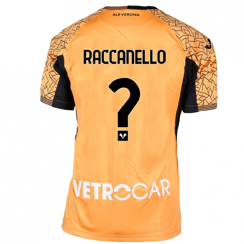 Danxen Mulher Marco Raccanello #0 Preto Laranja Branco Camisola Guarda-Redes 2025/26 Camisa