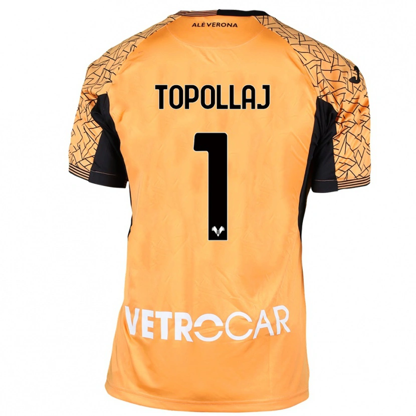 Danxen Mulher Mark Topollaj #1 Preto Laranja Branco Camisola Guarda-Redes 2025/26 Camisa