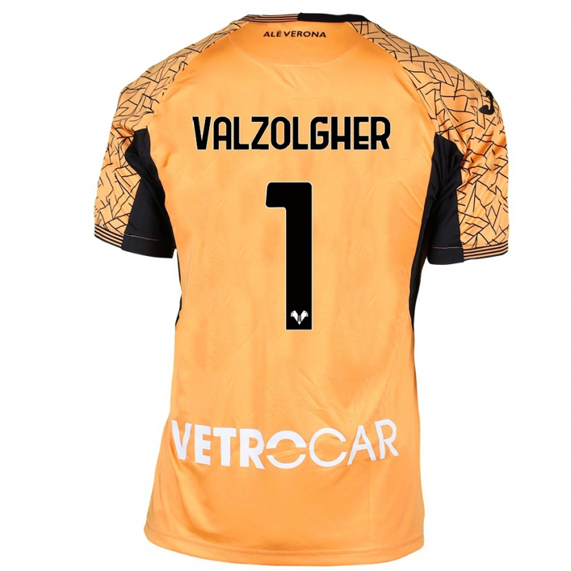 Danxen Mulher Chiara Valzolgher #1 Preto Laranja Branco Camisola Guarda-Redes 2025/26 Camisa
