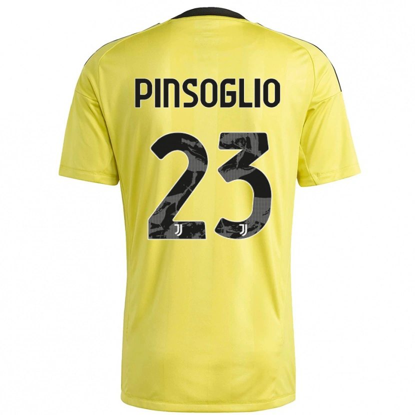 Danxen Mulher Carlo Pinsoglio #23 Branco Amarelo Camisola Guarda-Redes 2025/26 Camisa