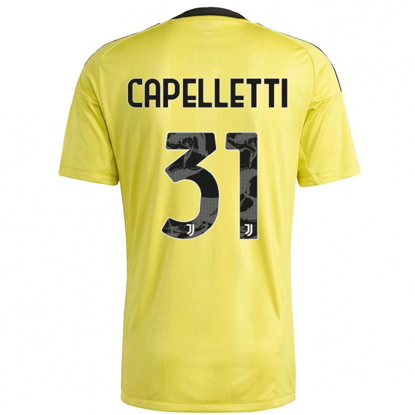 Danxen Mulher Alessia Capelletti #31 Branco Amarelo Camisola Guarda-Redes 2025/26 Camisa