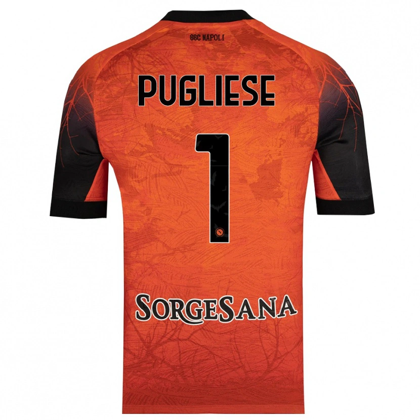 Danxen Mulher Claudio Pugliese #1 Preto Vermelho Laranja Camisola Guarda-Redes 2025/26 Camisa