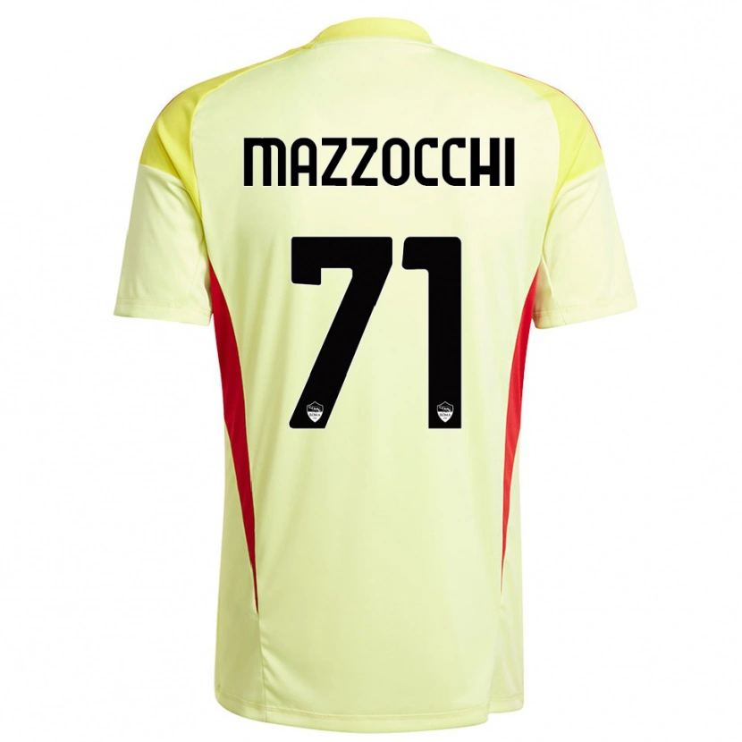 Danxen Mulher Giulia Mazzocchi #71 Laranja Amarelo Claro Camisola Guarda-Redes 2025/26 Camisa
