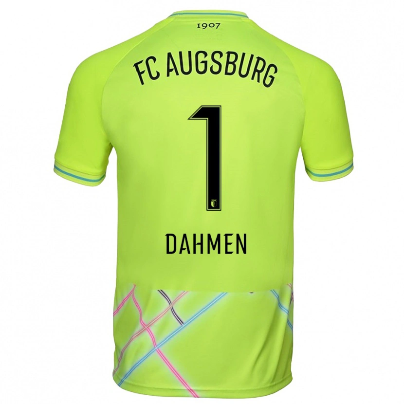 Danxen Mulher Finn Dahmen #1 Preto Amarelo Verde Camisola Guarda-Redes 2025/26 Camisa