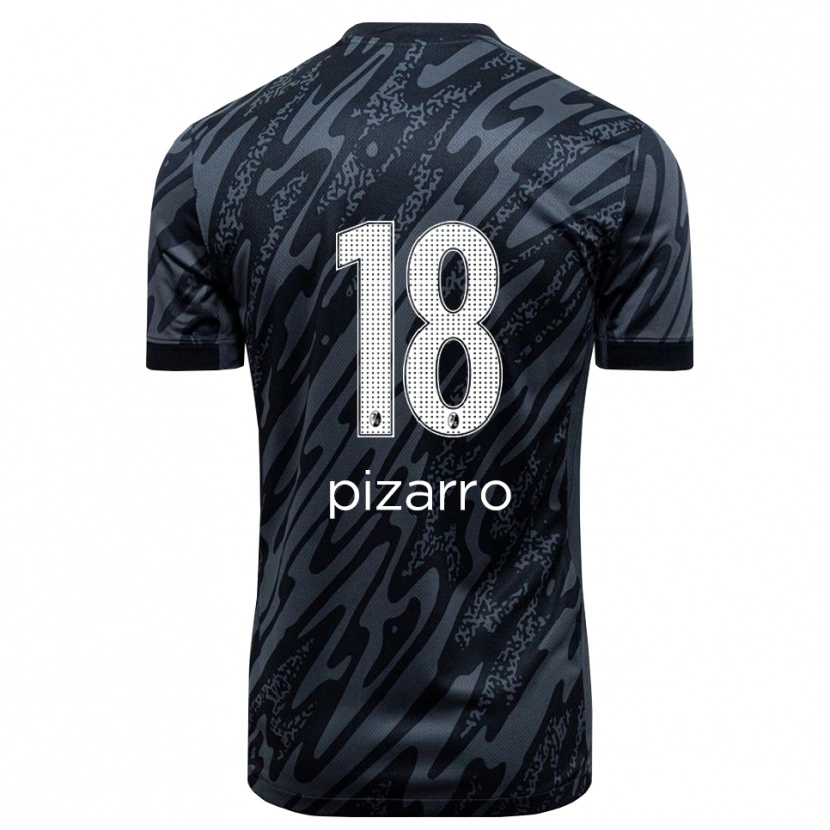 Danxen Mulher Théodore Pizarro #18 Branco Preto Camisola Guarda-Redes 2025/26 Camisa