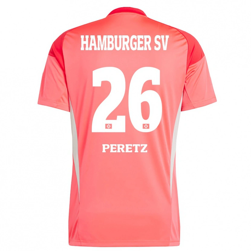Danxen Mulher Daniel Peretz #26 Laranja Vermelho Camisola Guarda-Redes 2025/26 Camisa