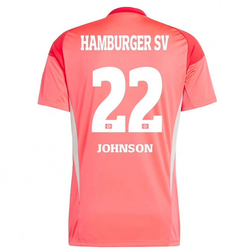 Danxen Mulher Emmanuel Johnson #22 Laranja Vermelho Camisola Guarda-Redes 2025/26 Camisa