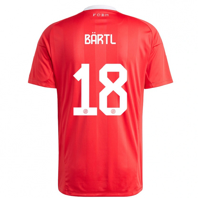 Danxen Mulher Jannis Bärtl #18 Branco Vermelho Camisola Guarda-Redes 2025/26 Camisa