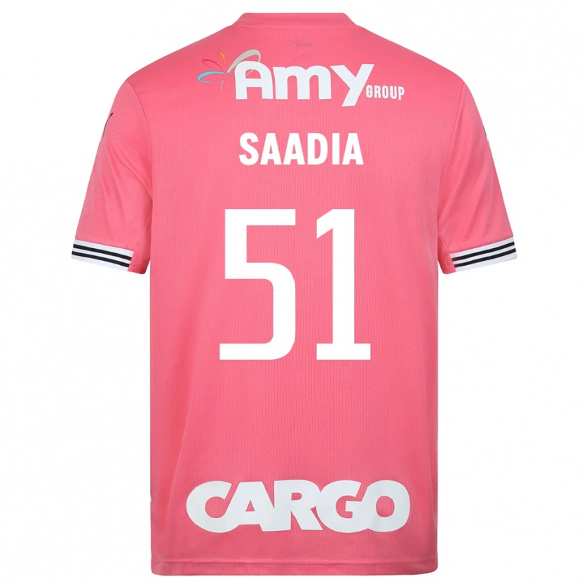 Danxen Mulher Shalev Saadia #51 Branco Rosa Camisola Guarda-Redes 2025/26 Camisa