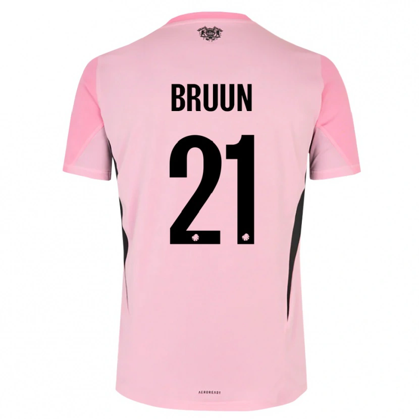 Danxen Mulher Alfred Bruun #21 Preto Rosa Camisola Guarda-Redes 2025/26 Camisa