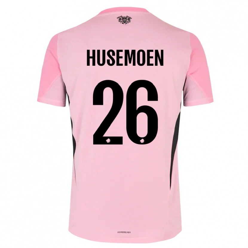 Danxen Mulher Astrid Husemoen #26 Preto Rosa Camisola Guarda-Redes 2025/26 Camisa