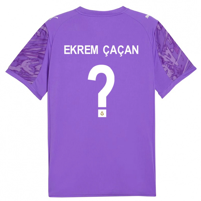 Danxen Mulher Yağız Ekrem Çaçan #0 Branco Roxo Camisola Guarda-Redes 2025/26 Camisa