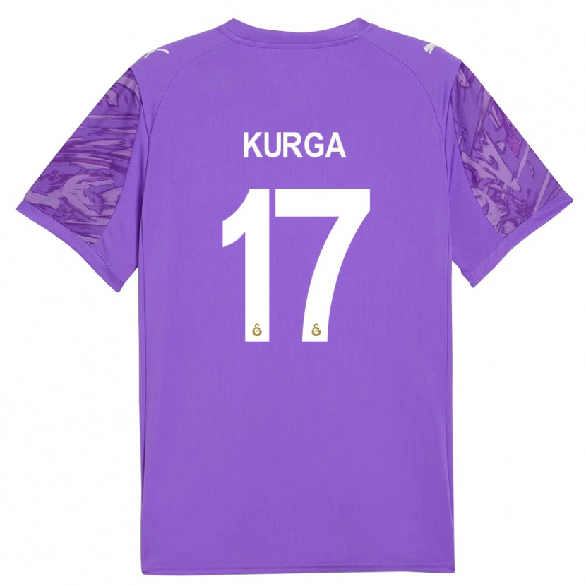 Danxen Mulher Handan Kurğa #17 Branco Roxo Camisola Guarda-Redes 2025/26 Camisa