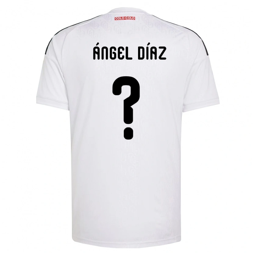 Danxen Criança Camisola Ángel Díaz #0 Branco Preto Principal 2026/27 Camisa