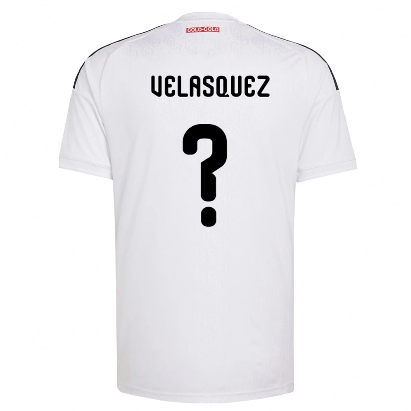 Danxen Criança Camisola Milovan Velásquez #0 Branco Preto Principal 2026/27 Camisa