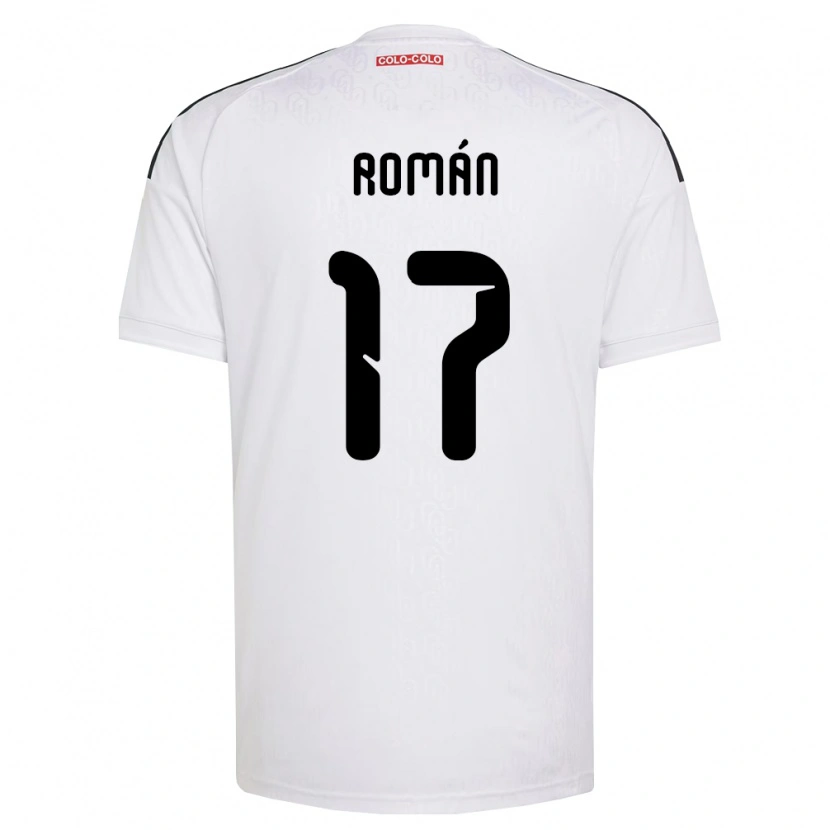 Danxen Criança Camisola Iván Román #17 Branco Preto Principal 2026/27 Camisa