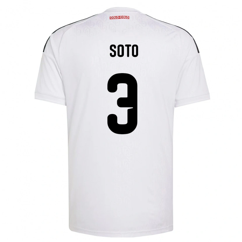 Danxen Criança Camisola Rocío Soto #3 Branco Preto Principal 2026/27 Camisa