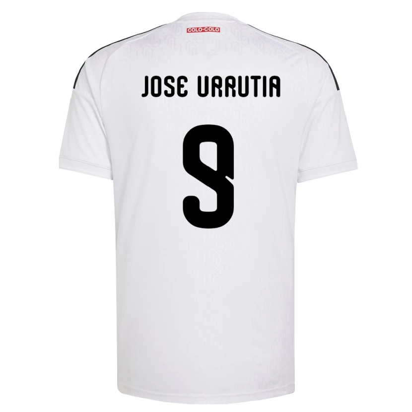 Danxen Criança Camisola María José Urrutia #9 Branco Preto Principal 2026/27 Camisa