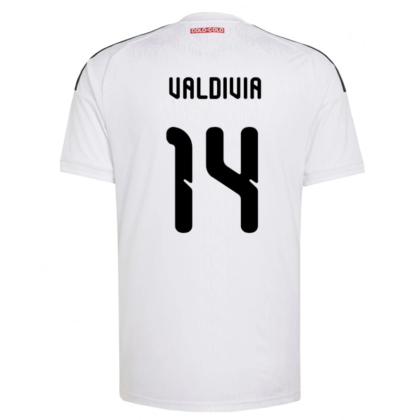 Danxen Criança Camisola Felipe Valdivia #14 Branco Preto Principal 2026/27 Camisa
