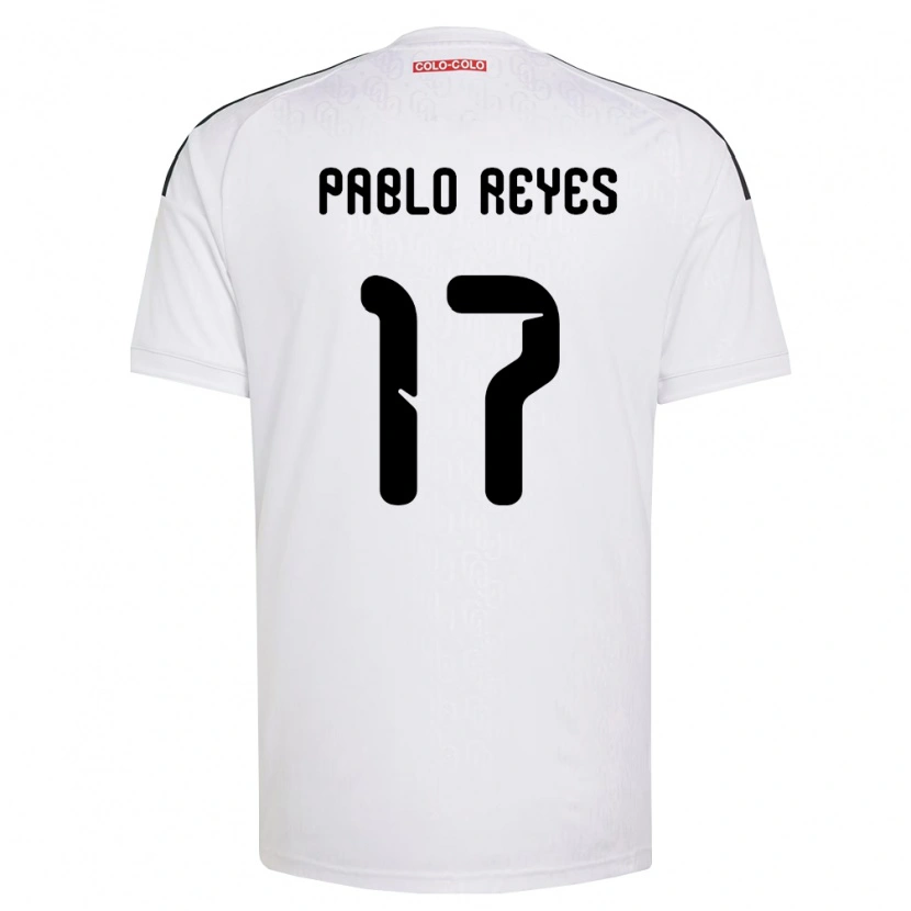 Danxen Criança Camisola Juan Pablo Reyes #17 Branco Preto Principal 2026/27 Camisa