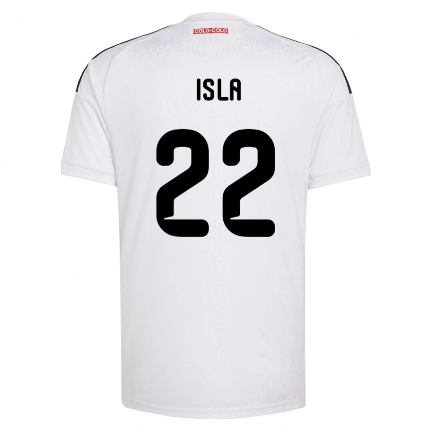 Danxen Criança Camisola Mauricio Isla #22 Branco Preto Principal 2026/27 Camisa