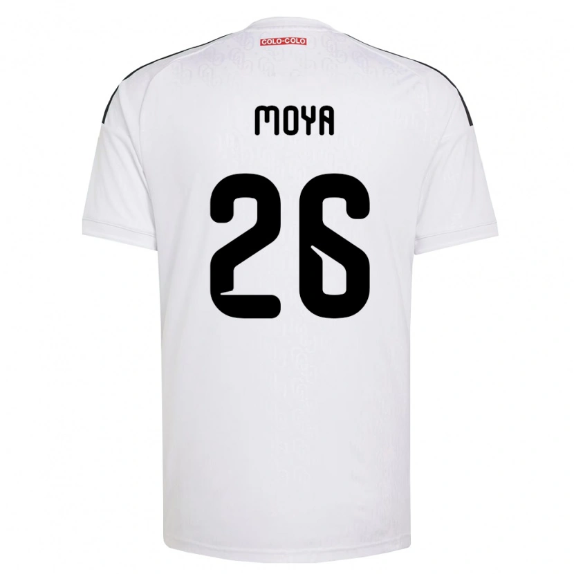 Danxen Criança Camisola Matías Moya #26 Branco Preto Principal 2026/27 Camisa