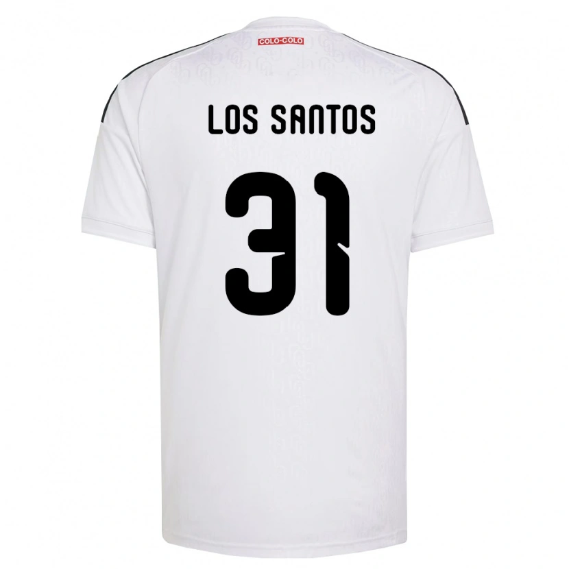 Danxen Criança Camisola Matías De Los Santos #31 Branco Preto Principal 2026/27 Camisa