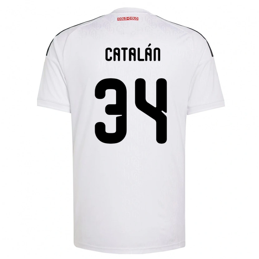 Danxen Criança Camisola Rodrigo Catalán #34 Branco Preto Principal 2026/27 Camisa