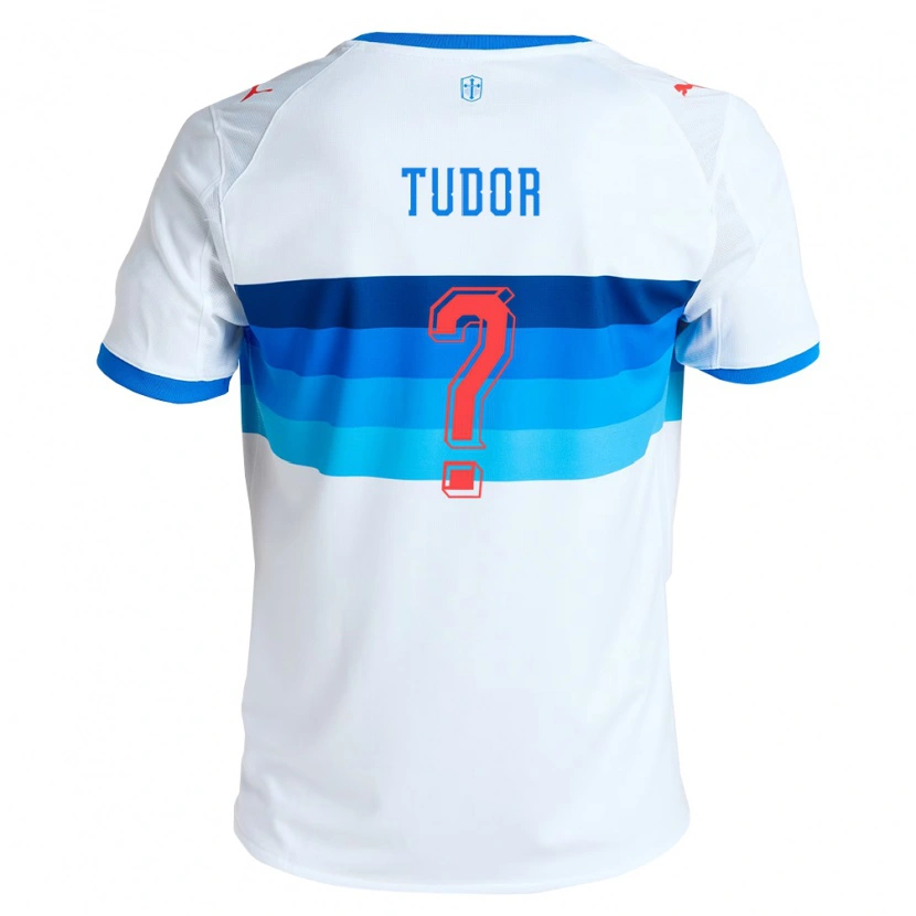 Danxen Criança Camisola Milan Tudor #0 Branco Azul Celeste Principal 2026/27 Camisa